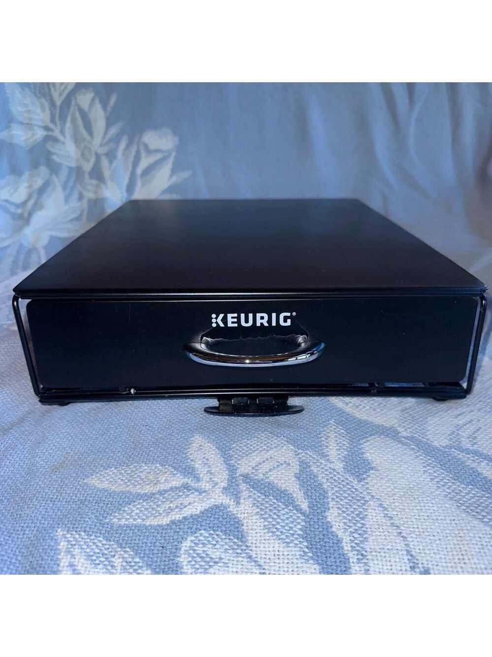 Keurig Brand Coffee K-Cup Black Metal Rolling Storage Drawer Holds Approx 35 Cup